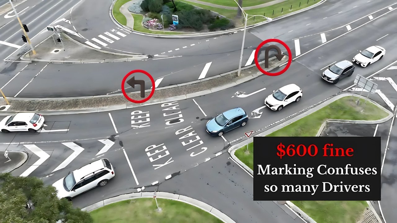 Confusing Aussie Road marking $600 fines under new traffic rule update