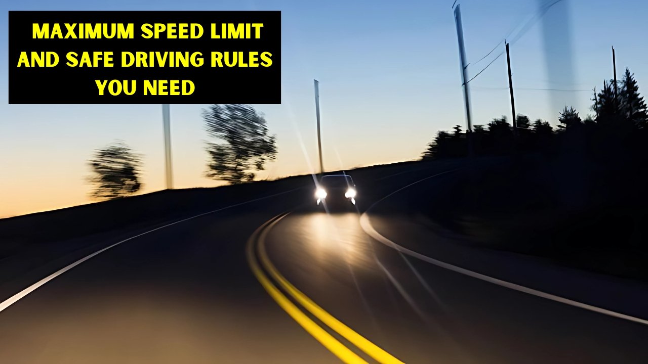 Maximum Speed Limit and Safe Driving Rules You Need