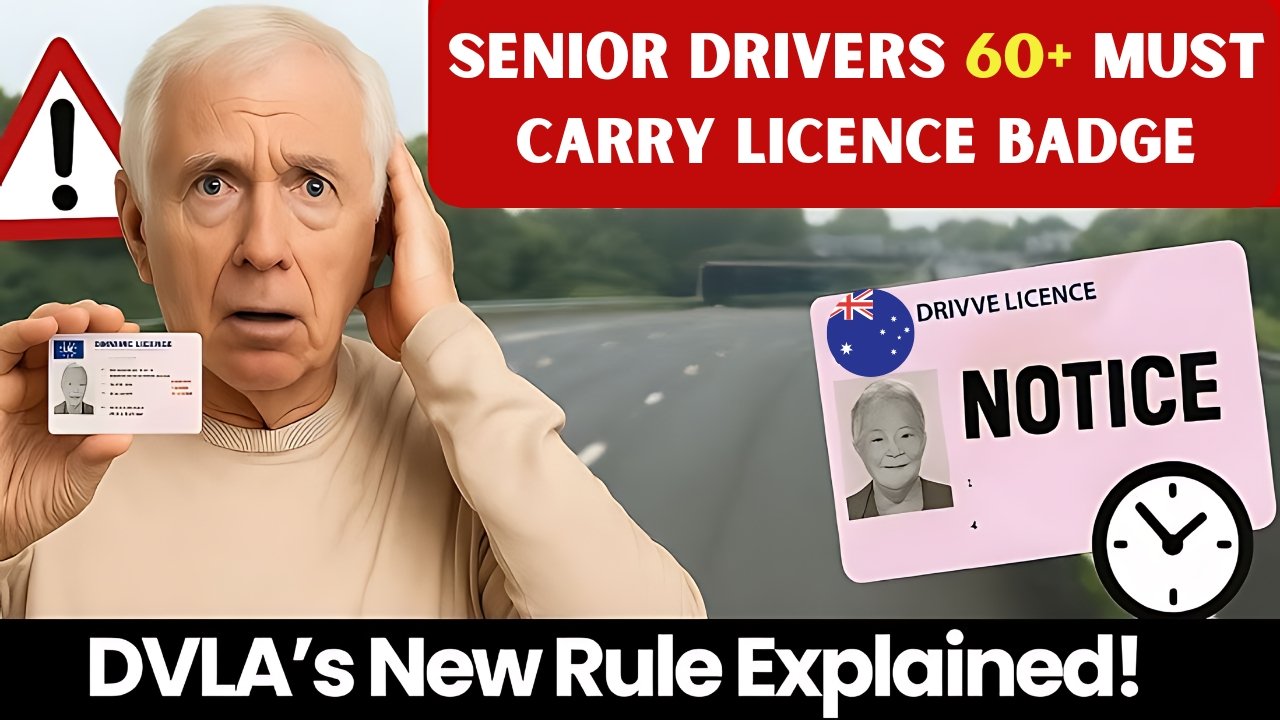 Senior Drivers 60+ Must Carry Licence Badge