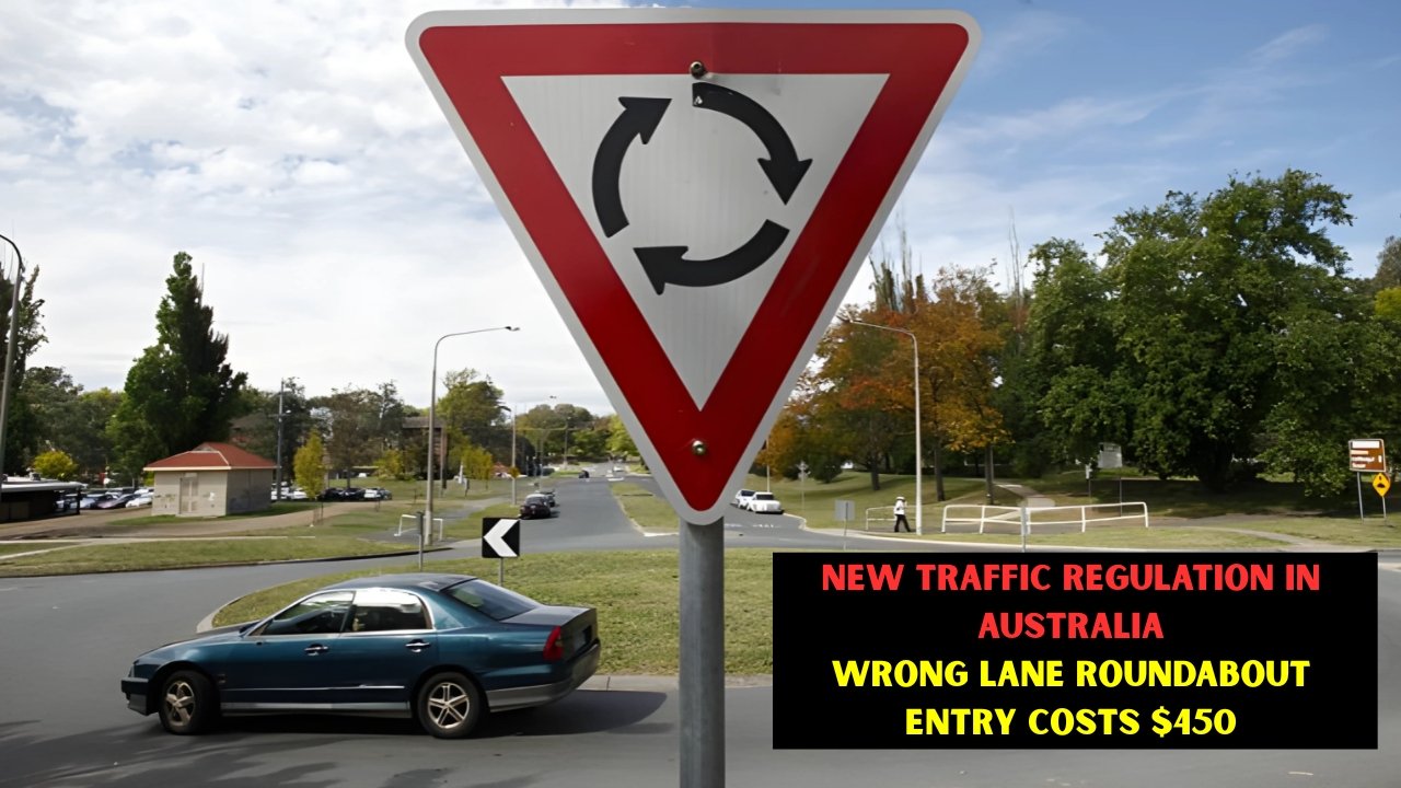 Wrong Lane Roundabout Entry Costs $450